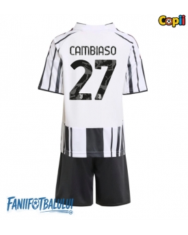 Juventus Andrea Cambiaso #27 Echipament de Fotbal Replică 2025-26 Copii Acasa (+ Șorturi)